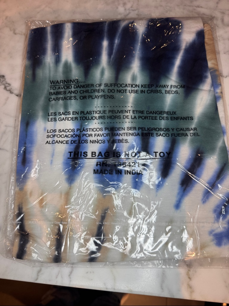 Staple Pigeon Tie Dye Tee Xl Tan Black Purple Streetwear Nwt — image 4 of 4